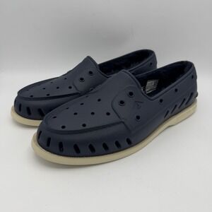 Sperry Top-Sider Float Navy Blue Faux Fur Lined Boat Shoes Mens 12 STS23886